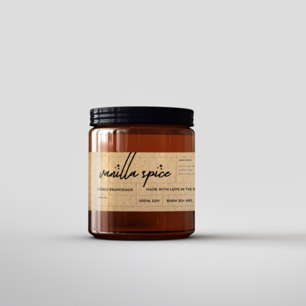NIB Frères Branchiaux Vegan Vanilla Spice Candle